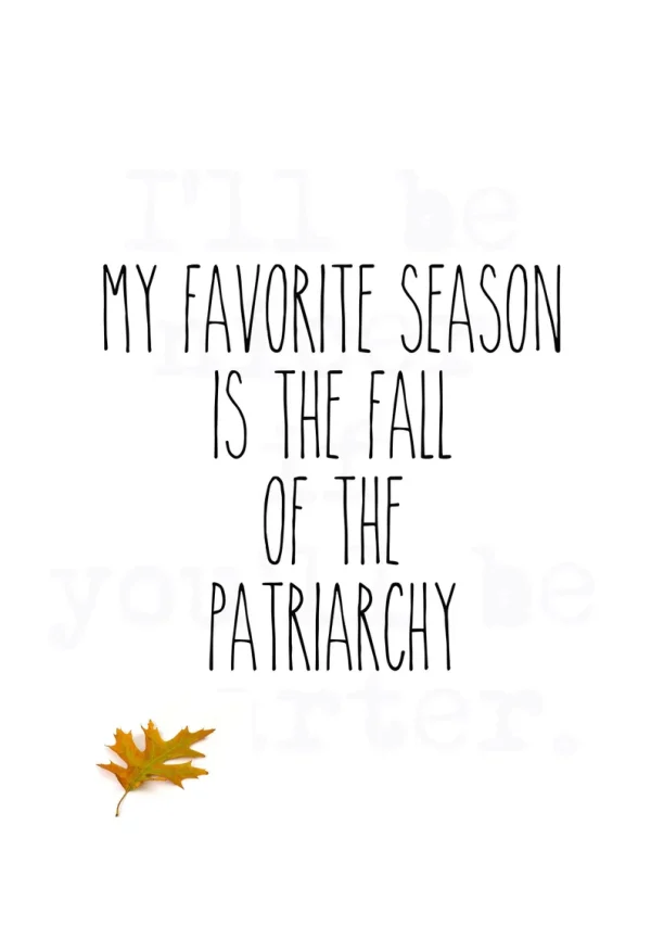 Fall of the Patriarchy