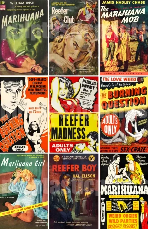 Marijuana Pulp Collage