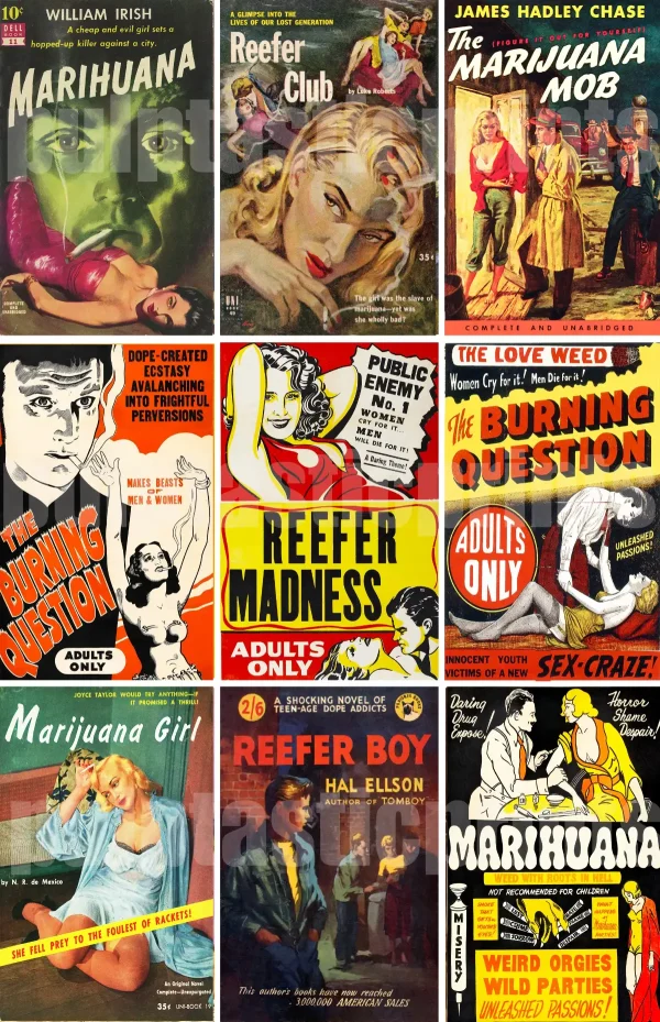 Marijuana Pulp Collage
