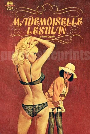 Ooh la la! It's Mademoiselle Lesbian, who clearly has that certain je ne sais quois in her lacy black lingerie!