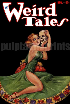 Weird Tales "Woman with Skull Lover"