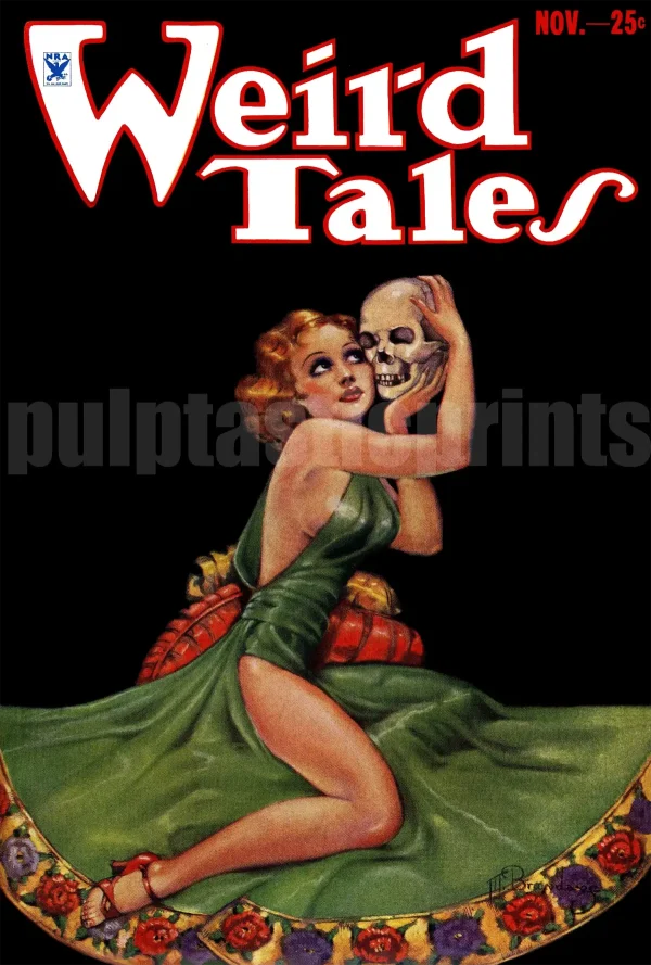 Weird Tales "Woman with Skull Lover"